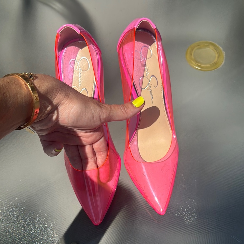 Jessica Simpson hot pink pumps - Picture 5 of 5